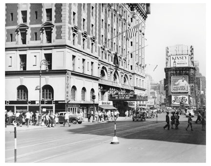 Times Square People in Street 3 Old Vintage Photos and Images