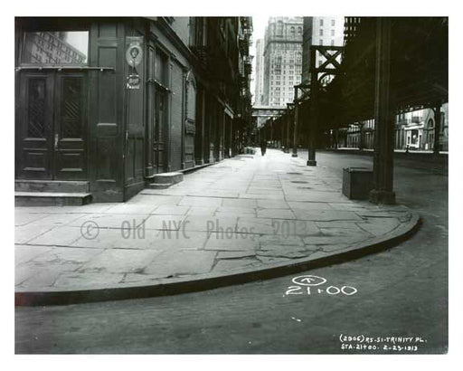Trinity Place 1912 - Financial District Downtown Manhattan NYC Old Vintage Photos and Images