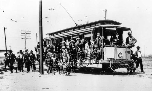 Trolley at Brighton Beach Race Track, 1904 Old Vintage Photos and Images