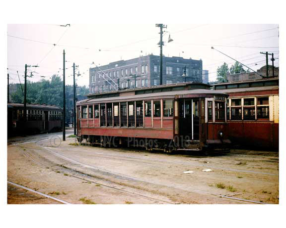 Trolley - Crown Heights - Brooklyn, NY 1950s Old Vintage Photos and Images