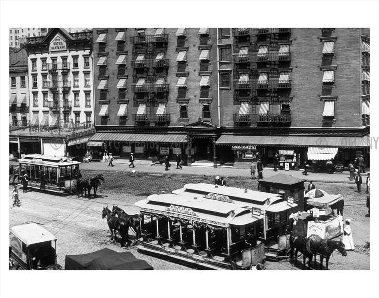 Trolleys on the east side of NYC Old Vintage Photos and Images