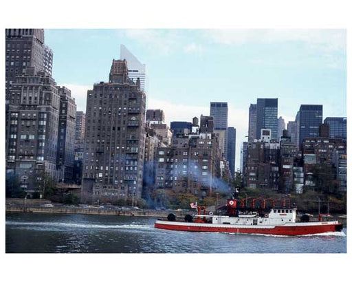 Tug boats going down the East River Old Vintage Photos and Images
