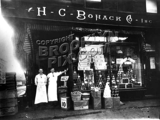 Typical Bohack's store in Bushwick, 1920 Old Vintage Photos and Images