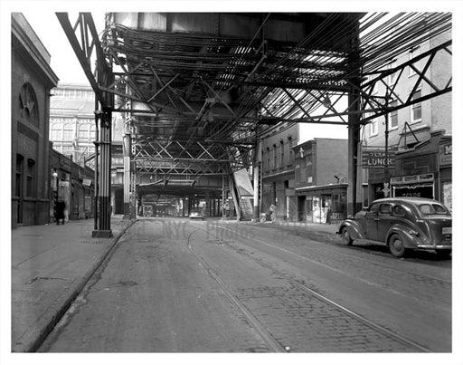 under the elevated train Old Vintage Photos and Images