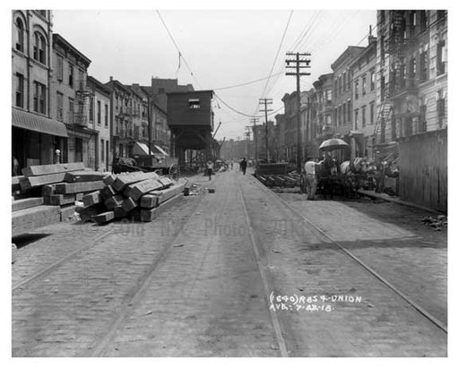 Union Ave - Williamsburg - Brooklyn, NY  1918 Old Vintage Photos and Images