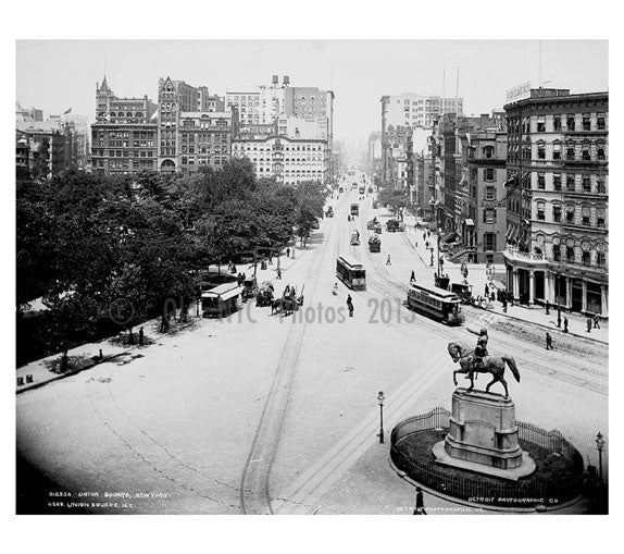 Union Square 1890 Old Vintage Photos and Images