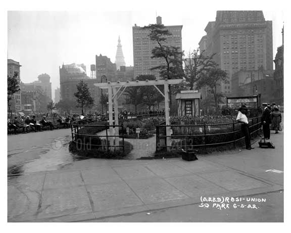 Union Square Park , NY  1922 I Old Vintage Photos and Images