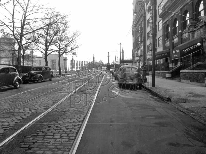 Union Street, southeast to Grand Army Plaza, 1949 Old Vintage Photos and Images