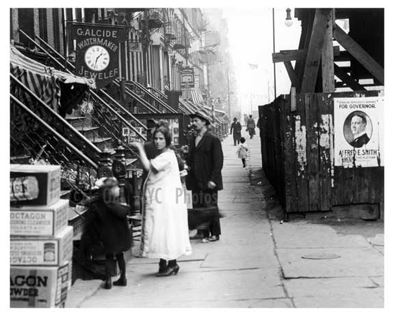 Up close view of East 14th Street East Village Manhattan, NY  1918 Old Vintage Photos and Images