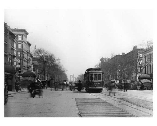 Upclose street view of Lenox Avenue & 125th Street Harlem, NY 1910 Old Vintage Photos and Images