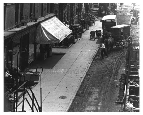 Upclose view of 10th Avenue & West 30th Street  - Midtown Manhattan - 1915 Old Vintage Photos and Images