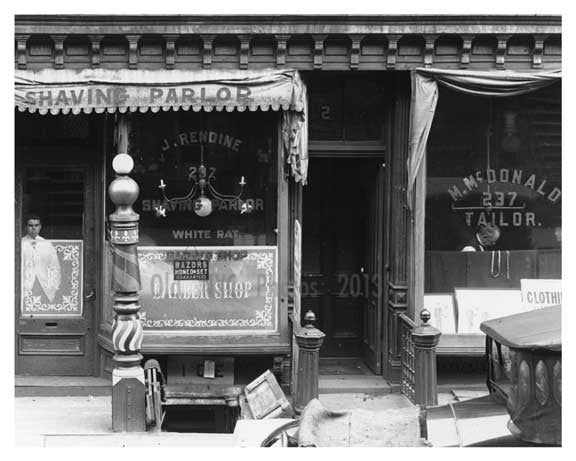 Upclose view of 237- 239 46th Street  - Midtown Manhattan - 1915 Old Vintage Photos and Images