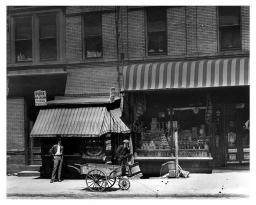 Upclose view of 585 Metropolitan Ave  - Williamsburg Brooklyn, NY 1916 A Old Vintage Photos and Images