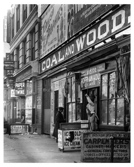 Upclose view of 7th Avenue between 20th & 21st Streets - Chelsea  NY 1915 A Old Vintage Photos and Images