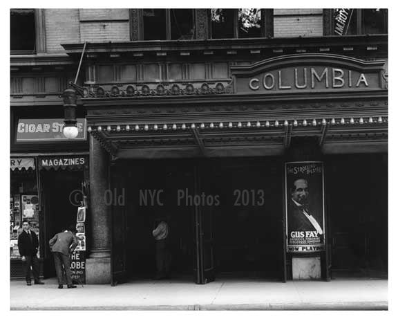 Upclose view of Shops on 47th Street & 7th Avenue - Midtown Manhattan - 1915 Old Vintage Photos and Images