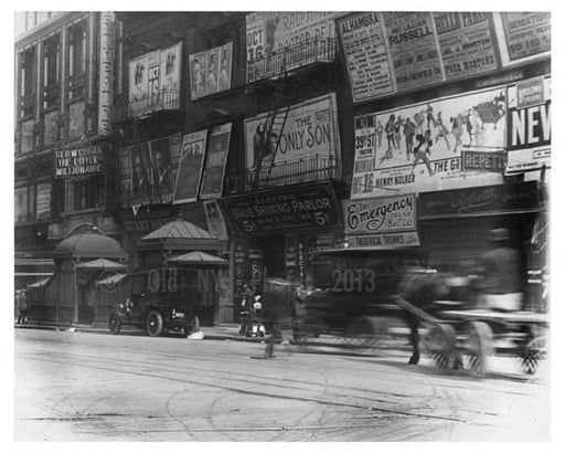 Upclose view of Times Square - Midtown-  Manhattan 1911 Old Vintage Photos and Images