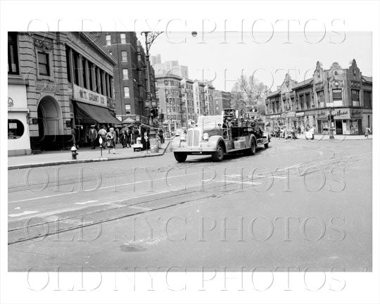 Upper Broadway FDNY truck Old Vintage Photos and Images