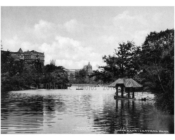 Upper lake - Central Park Old Vintage Photos and Images