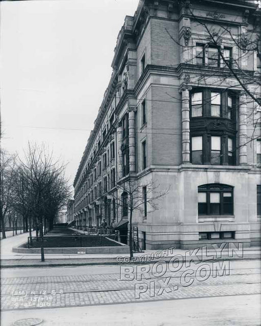Upscale apartments on Eastern Parkway, 1916 Old Vintage Photos and Images
