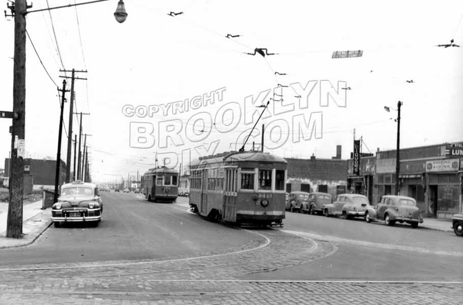 Utica Avenue looking north from Avenue N, 1951 Old Vintage Photos and Images
