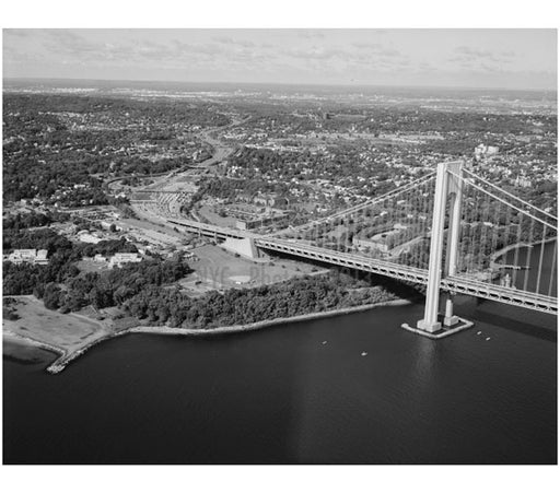 Verrazano Bridge - Staten Island anchorage and tower Old Vintage Photos and Images