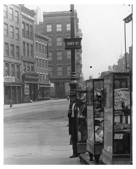 Vesey Street - Tribeca - Manhattan  1914 Old Vintage Photos and Images