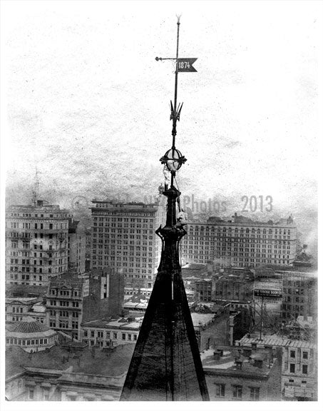 View from a Manhattan rooftop  1874 Old Vintage Photos and Images