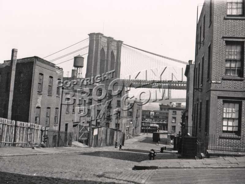 View from Columbia Heights and Poplar Street, Brooklyn, 1922 Old Vintage Photos and Images
