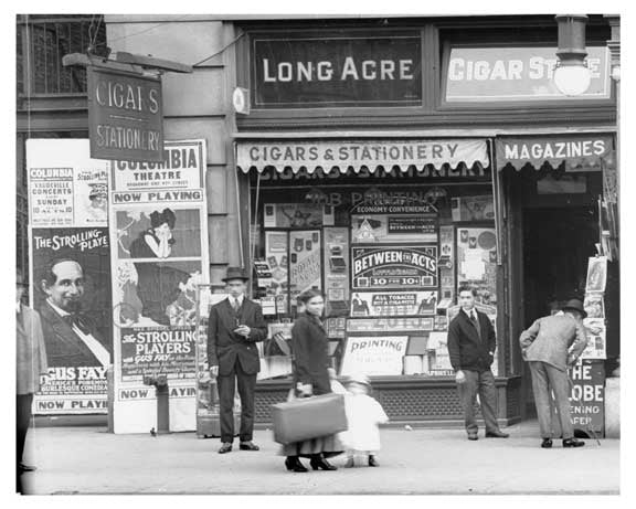 view of Shops on 47th Street & 7th Avenue - Midtown Manhattan - 1915 A Old Vintage Photos and Images