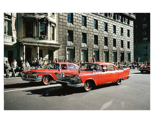 Vintage FDNY Emergency Response Vehicles - 5th Avenue Parade 1960s Manhattan Old Vintage Photos and Images
