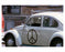 Volkswagon sporting a Peace Sign on the door - Brooklyn NY 1970s Old Vintage Photos and Images