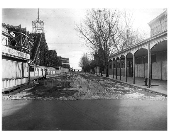 W. 10th St. looking form Surf Ave to the Boardwalk 1922 Old Vintage Photos and Images