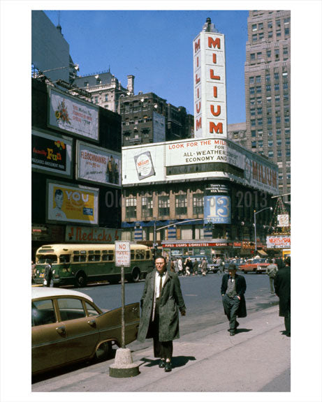 West 42nd Street Times Square - Midtown Manhattan Old Vintage Photos and Images