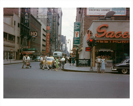West 49th St. 1958 Old Vintage Photos and Images