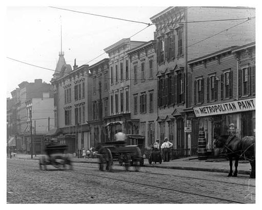 Wagon Traffic on Metropolitan  Avenue  - Williamsburg - Brooklyn, NY 1916 Old Vintage Photos and Images