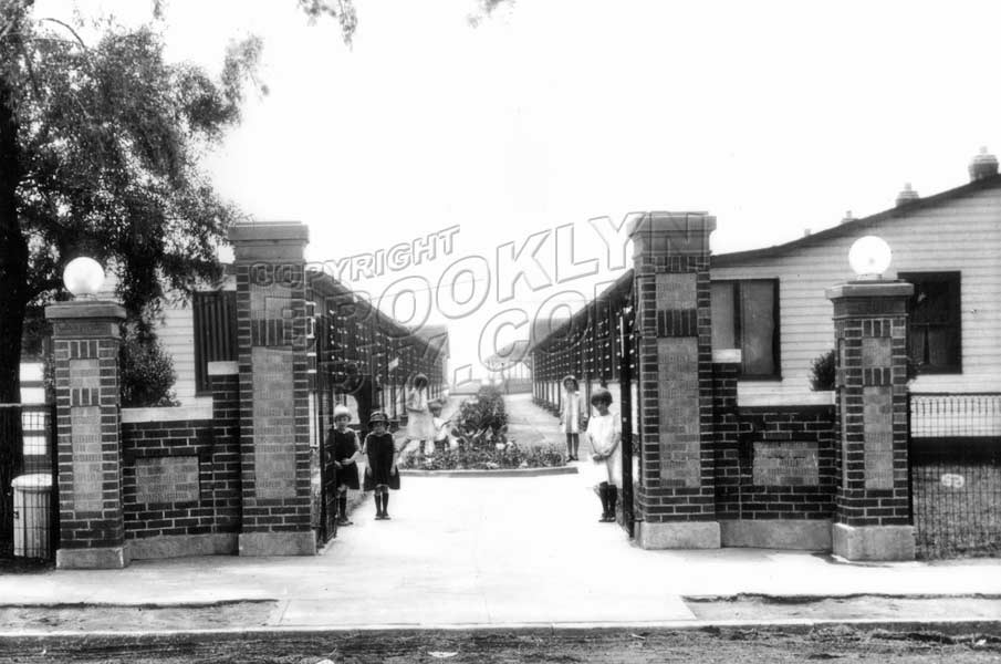 Waldorf Bungalows south of Emmons Avenue, c.1940 Old Vintage Photos and Images