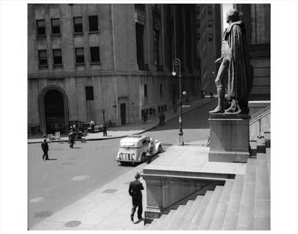 Wall Street Steps Old Vintage Photos and Images
