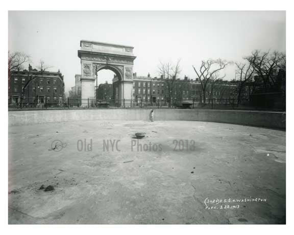 Washington Square Park - Greenwich Village - Downtown Manhattan NYC Old Vintage Photos and Images