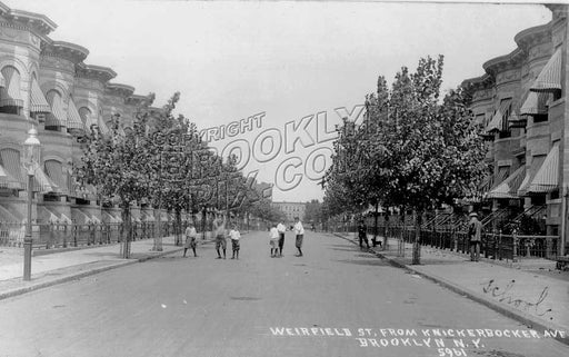 Weirfield Street, looking north from Knickerbocker Avenue, c.1908 Old Vintage Photos and Images