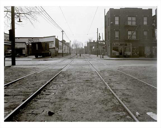 West 20th Street & Railroad Ave at Coney Island 1940  - Brooklyn  NY B Old Vintage Photos and Images