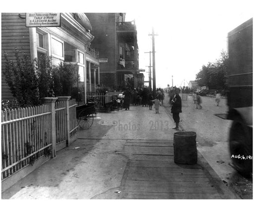 West 23rd, looking south from near Surf Ave toward Highland Ave & the beach 1914 Old Vintage Photos and Images