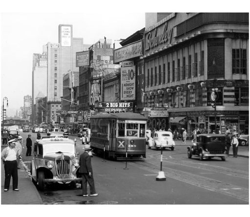 West 42nd Street - Times Square  late 1930's Old Vintage Photos and Images