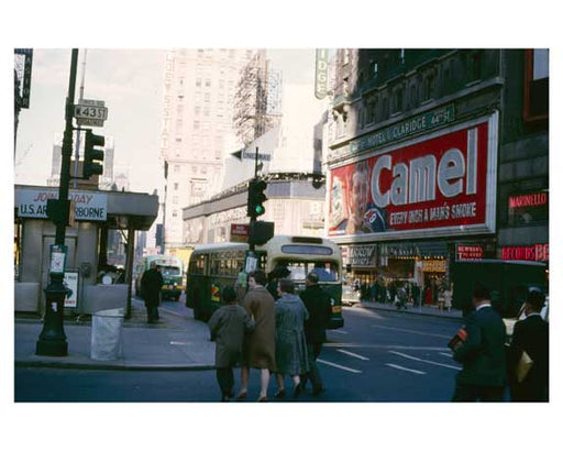 West 43rd Street - Times Square -  New York, NY 1962 Old Vintage Photos and Images