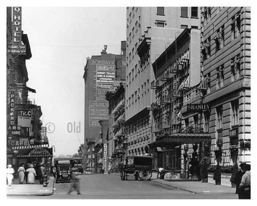 West 43rd Street to 8th Avenue - Hells Kitchen - Manhattan  1914 Old Vintage Photos and Images
