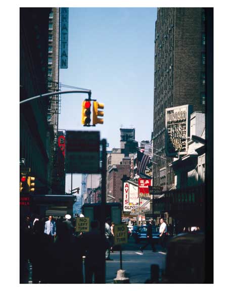 West 45th Street 1964  -  New York, NY Old Vintage Photos and Images