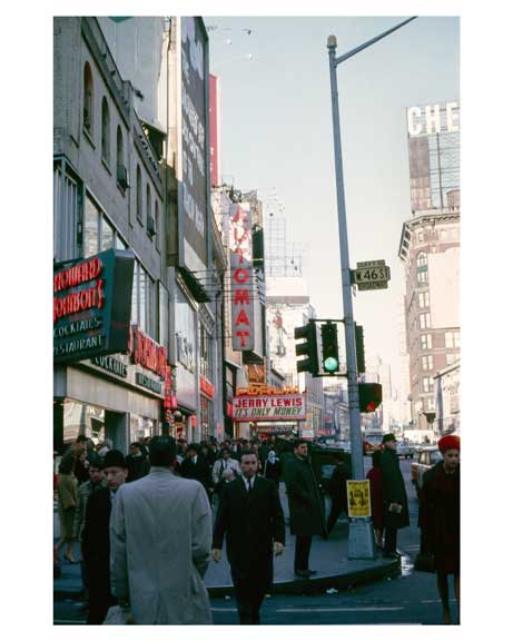 West 46th Street & Broadway - Duffy Square -  New York, NY Old Vintage Photos and Images