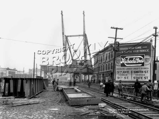 West End elevated being built at New Utrecht Avenue at 42nd Street, 1915 Old Vintage Photos and Images