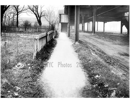 West sidewalk of Gravesend Ave, looking north from Ave S -  1922 B Old Vintage Photos and Images