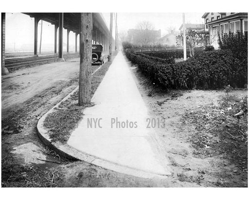West sidewalk of Gravesend Ave, looking south from Ave S -  1922 A Old Vintage Photos and Images