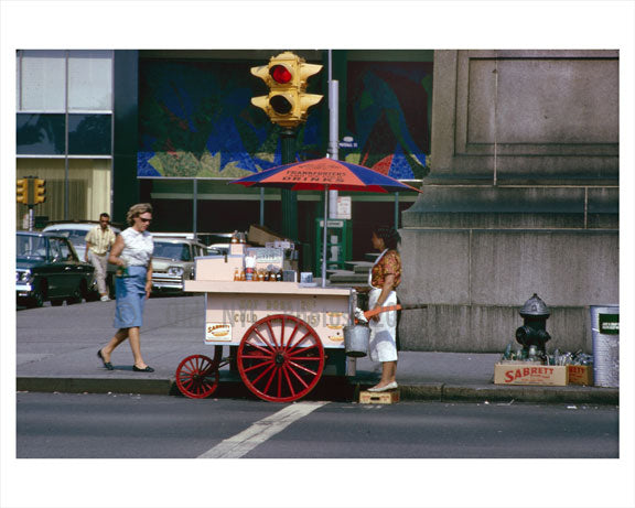 Whitehall hotdog vendor Old Vintage Photos and Images